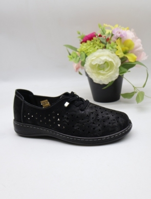 Półbuty damskie na płaskim (36-41) 6264 BLACK