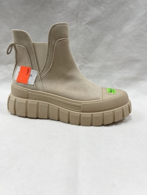 Botki damskie na płaskim (36-41) F1015 BEIGE