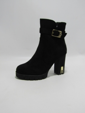 Botki damskie ocieplane na obcasie (36-41) AXHX-19 BLACK