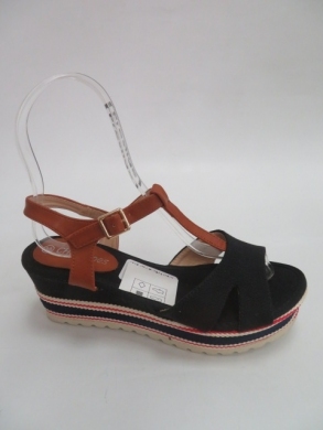 Sandały Damskie na koturnie (36-41) H-38 BLACK