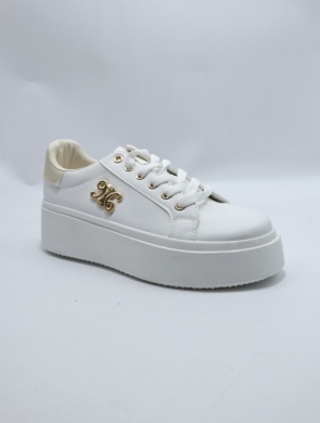 Buty sportowe damskie na płaskim (36-41) YH37 BEIGE
