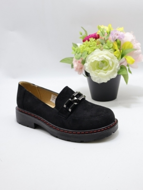 Mokasyny damskie na płaskim (36-41) Y26 BLACK