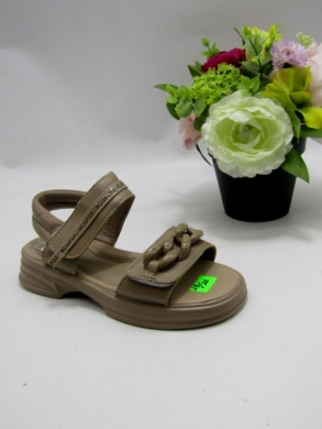Sandały dziewczęce (27-32) ZB108 KHAKI