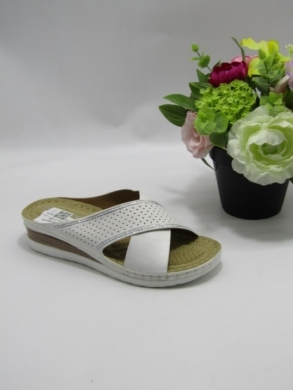 Klapki damskie na koturnie (36-41) N24-1066 WHITE