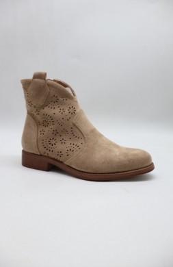 Botki damskie na płaskim (36-41) H257 KHAKI