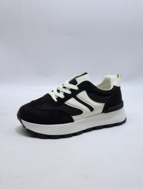 Buty sportowe damskie na płaskim (36-41) L-86 BLACK