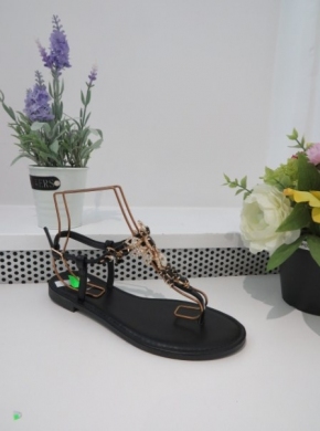 Sandały damskie na płaskim (36-41) 5088 BLACK