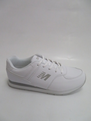 Buty sportowe damskie na płaskim (37-41) B018 WHITE
