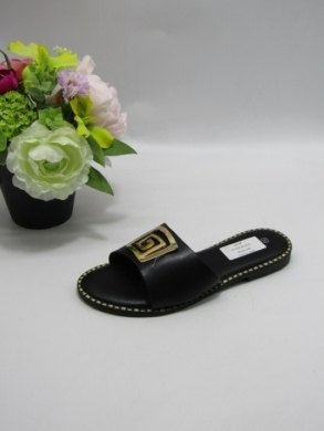 Klapki damskie na płaskim (36-41) WL222 BLACK