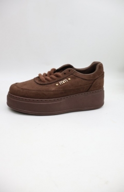 Buty sportowe damskie na płaskim (36-41) 26675 BROWN