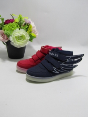 Botki dziewczęce (26-31) D504AM NAVY/RED