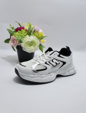 Buty sportowe damskie na płaskim (36-41) 23016 WHITE
