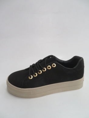 Buty sportowe damskie na płaskim (36-41) 6189 BLACK