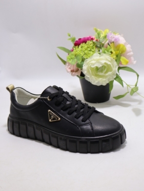 Buty sportowe damskie na płaskim (36-41) TH004 SKO BL/GOLD