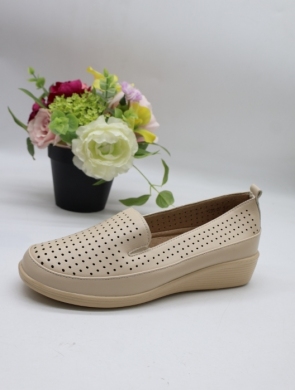 Półbuty damskie na koturnie (39-43) DTB3-07 BEIGE