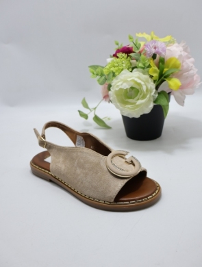 Sandały damskie na płaskim (36-41) A8230 BEIGE