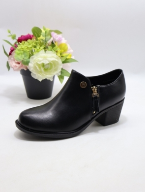Półbuty damskie na obcasie (36-41) AGF-JX665-2 BLACK