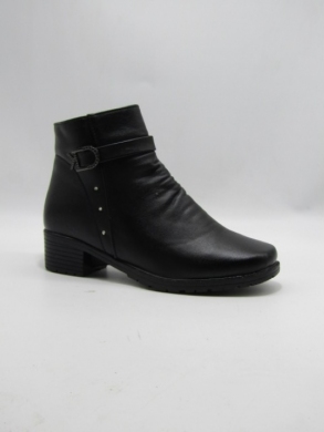 Botki damskie ocieplane na obcasie (37-42) B301 BLACK