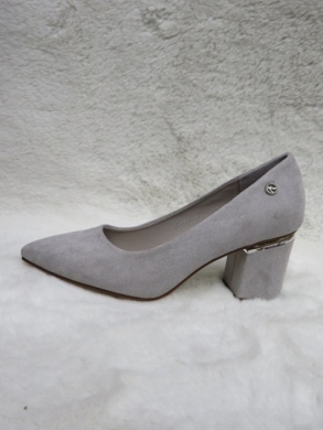 Czółenki damskie na obcasie (36-41) NS316 GREY