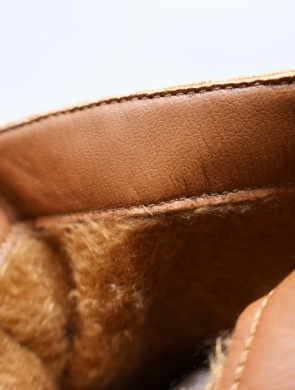 Botki damskie ocieplane na obcasie (36-41) HQ339 CAMEL