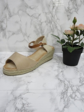 Sandały damskie na koturnie (36-41) RR13 BEIGE