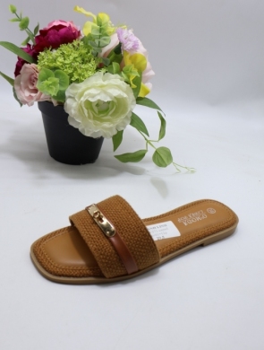 Klapki damskie na płaskim (36-41) L66-271 CAMEL