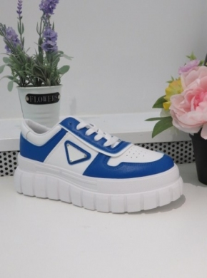 Buty sportowe damskie na płaskim (36-41) 23011 BLUE