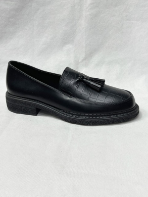 Mokasyny damskie na płaskim (36-41) 3223 BLACK
