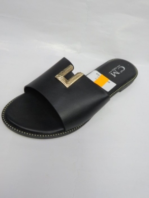 Klapki damskie na płaskim (36-41) 5107 BLACK