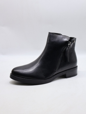Botki damskie ocieplane na płaskim (36-41) C781 BLACK