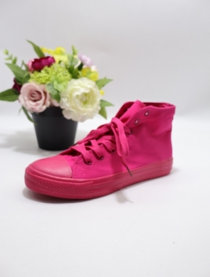 Trampki damskie na płaskim (36-41) B339 FUXIA