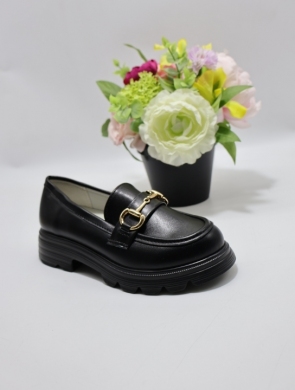 Mokasyny dziewczęce (31-36) 8983C BLACK