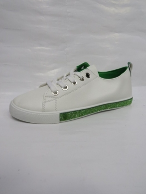 Buty sportowe damskie na płaskim (36-41) 6425 GREEN