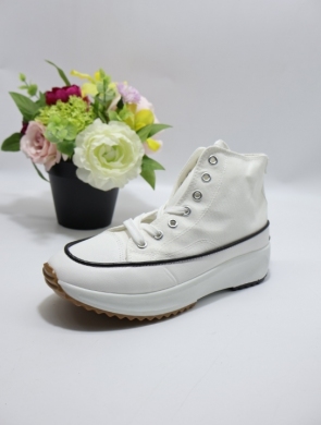 Trampki damskie na płaskim (36-41) 902 WHITE