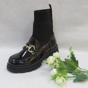 Botki damskie na płaskim (36-41) RXJ186 BLACK