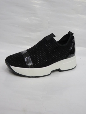 Buty sportowe damskie na płaskim (36-41) 8656 BLACK