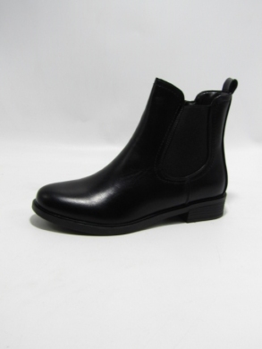 Botki damskie ocieplane na płaskim (36-41) MR-15 BLACK
