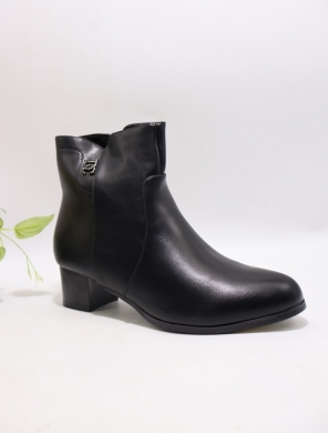 Botki damskie ocieplane na obcasie (39-43) SG-635-1