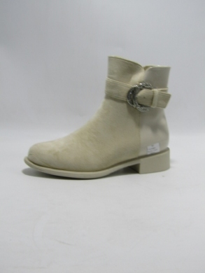 Botki damskie ocieplane na płaskim (36-41) F-52 BEIGE