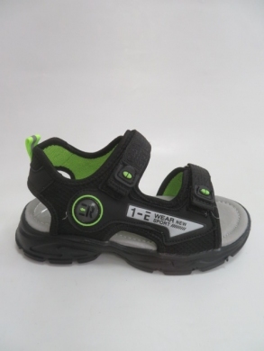 Sandały chłopięce (32-37) Z916 BLACK/GREEN