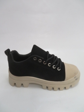 Trampki damskie na koturnie (36-41) 6191 BLACK