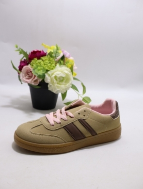 Buty sportowe damskie na płaskim (36-41) EV529 KHAKI