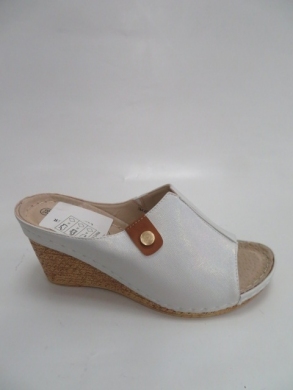 Klapki damskie na koturnie (36-41) 7AA223 SILVER