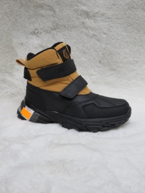 Botki chłopięce ocieplane (32-37) H327 BLACK/CAMEL