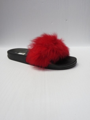 Klapki damskie z futerkiem (36-41) FRS-45 RED