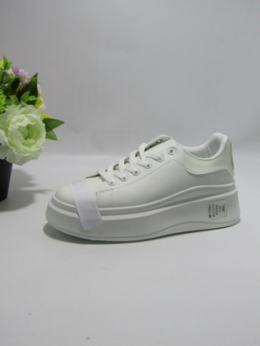 Buty sportowe damskie na płaskim (36-41) 8922 WH/GREY