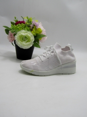 Buty sportowe damskie na koturnie (36-41) BB167 WHITE