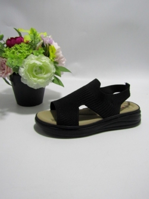 Sandały damskie na płaskim (36-41) K22-06 BLACK