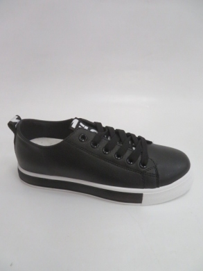 Trampki damskie na płaskim (36-41) BK21 BLACK