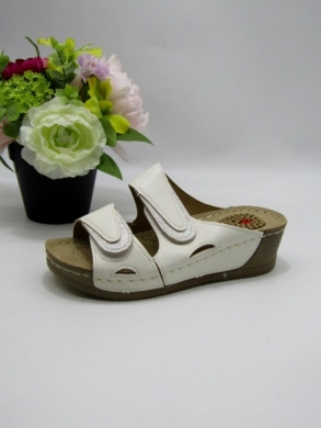 Klapki damskie na płaskim (36-41) KS-9112 WHITE